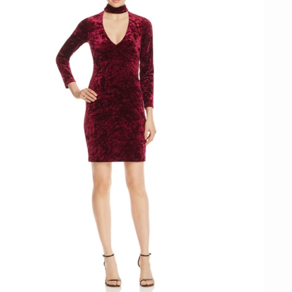 Bardot Velvet Dress - Picture 2 of 5